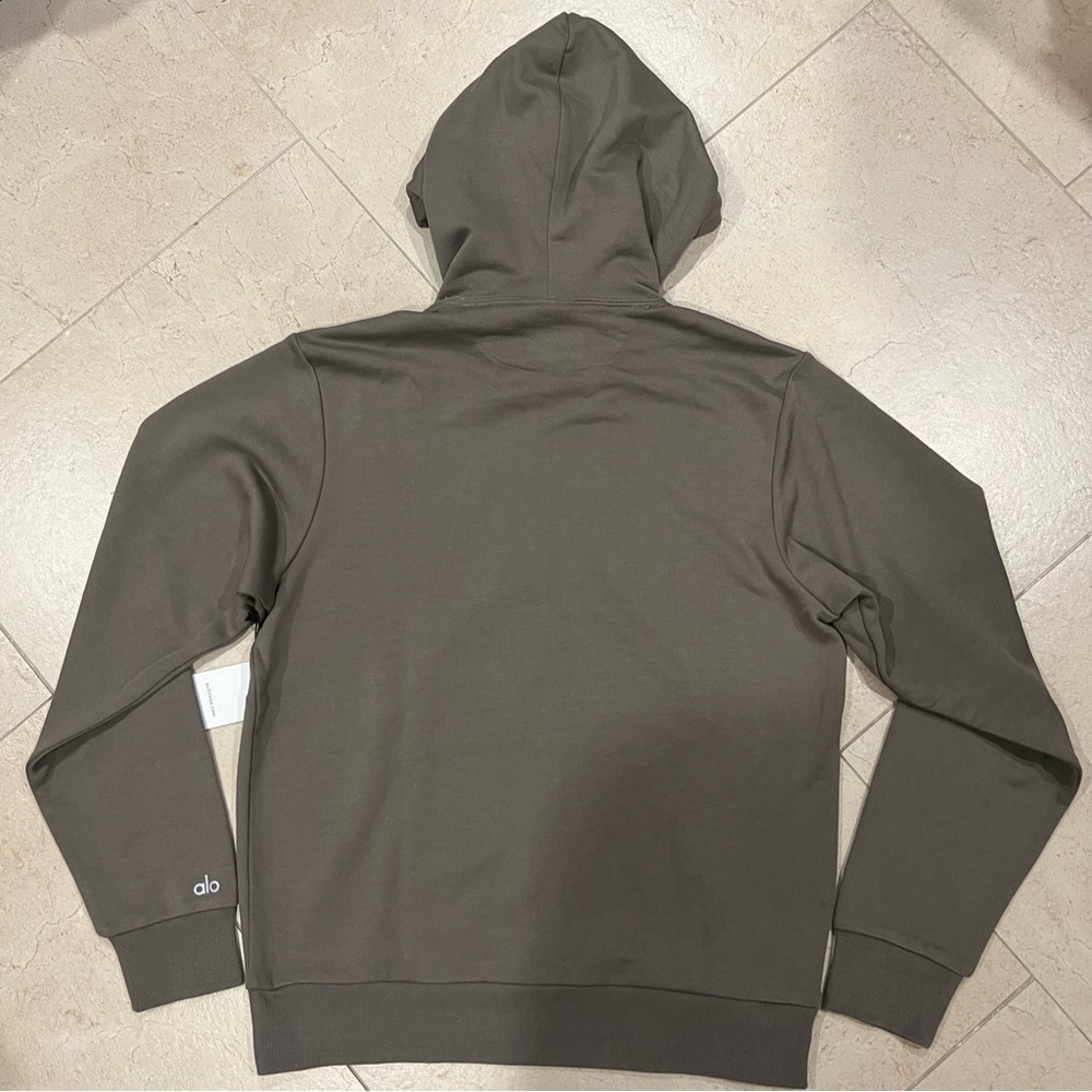 Alo Men’s Caliber Hoodie in Olive Branch Size M - Picture 3 of 12